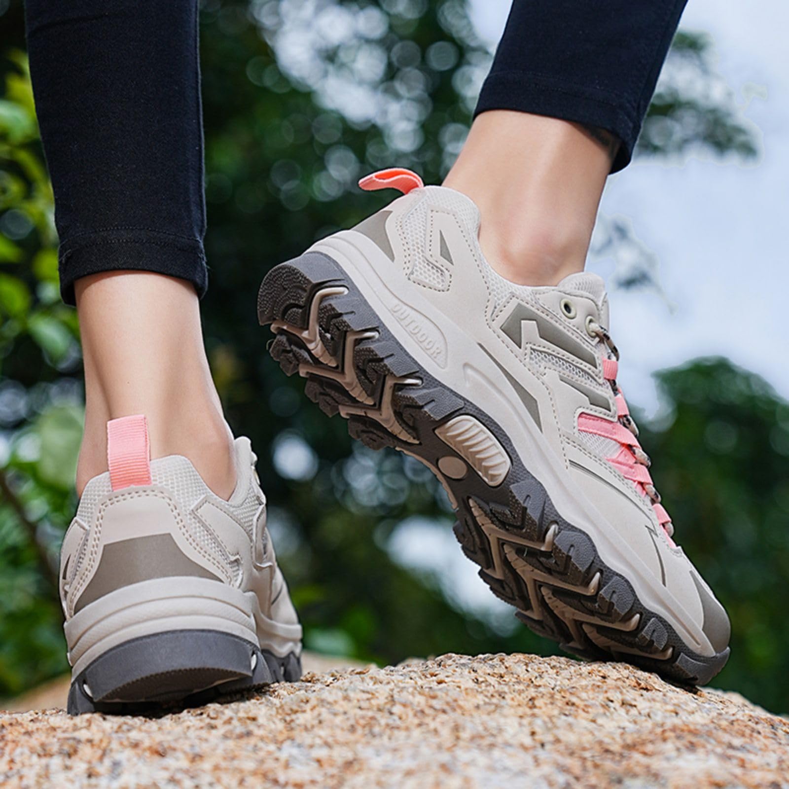Unisex Low Hiking Shoes Walking Boots Hiking Shoes Waterproof Outdoors Sporty Non-Slip Comfortable Lightweight Mountain Boots Trekking Shoes