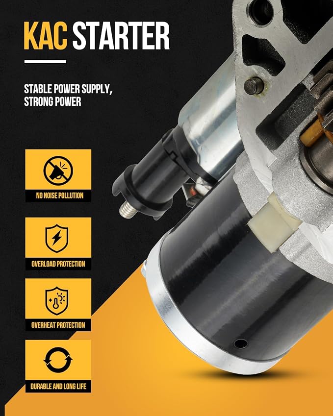 KAC Automotive Replacement Starter Compatible with 2004-2006 Maxima 2004-2009 Quest 2004-2007 Altima 3.5 OEM 17872, 17928 Car Starter miniatura 3