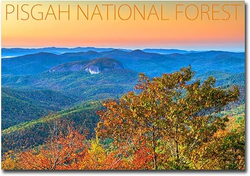 Pisgah National Forest, North Carolina Sunset Travel - Imán para frigorífico, tamaño 2.5 x 3.5 pulgadas
