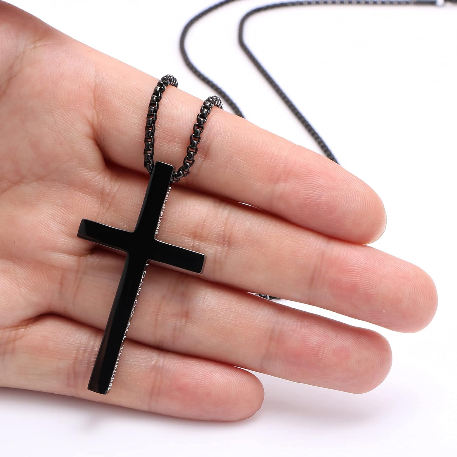 Men's minimalist cross necklace Clearance