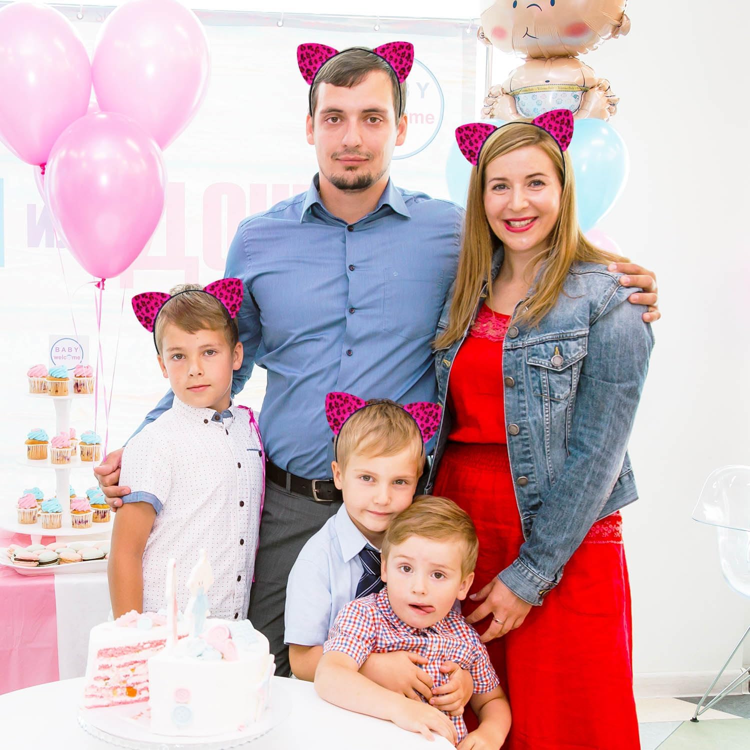 YouNuo Cat Ears Headband, Leopard Cat Woman Costume Headbands for Adult Women, Halloween Cosplay Party Accessories - Image 5