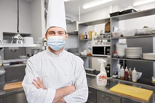 Vista 8 de Bussit Clean Foodservice - Desinfectante y limpiador de superficies, rocía y toallita, mata el 99.9% de las bacterias de la cocina, 1 cuarto