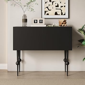 Console Table with Open Storage Space,Modern Entryway Tables with Cabinet,Behind Sofa Creativity Table,for Hallway,Behind The Couch,Living Room,Foyer
