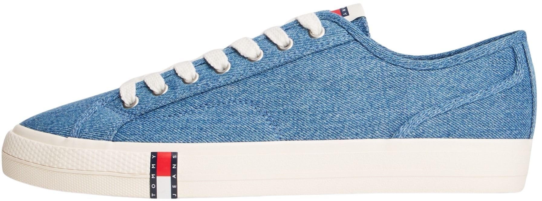 Tommy Jeans Men's Archive Y2K Lace Up EM0EM01751 Low Top, Denim (Denim), 7 UK