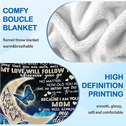 Miniatura 5 de Regalos para hija de mamá, manta de mamá a hija para sofá, regalos de cumpleaños para hijas, regalos de graduación del día de San Valentín para