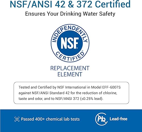 Miniatura 6 de Filterlogic UKF8001 Reemplazo para EveryDrop by Whirlpool Filtro de agua para refrigerador 4, EDR4RXD1, 7 filtros