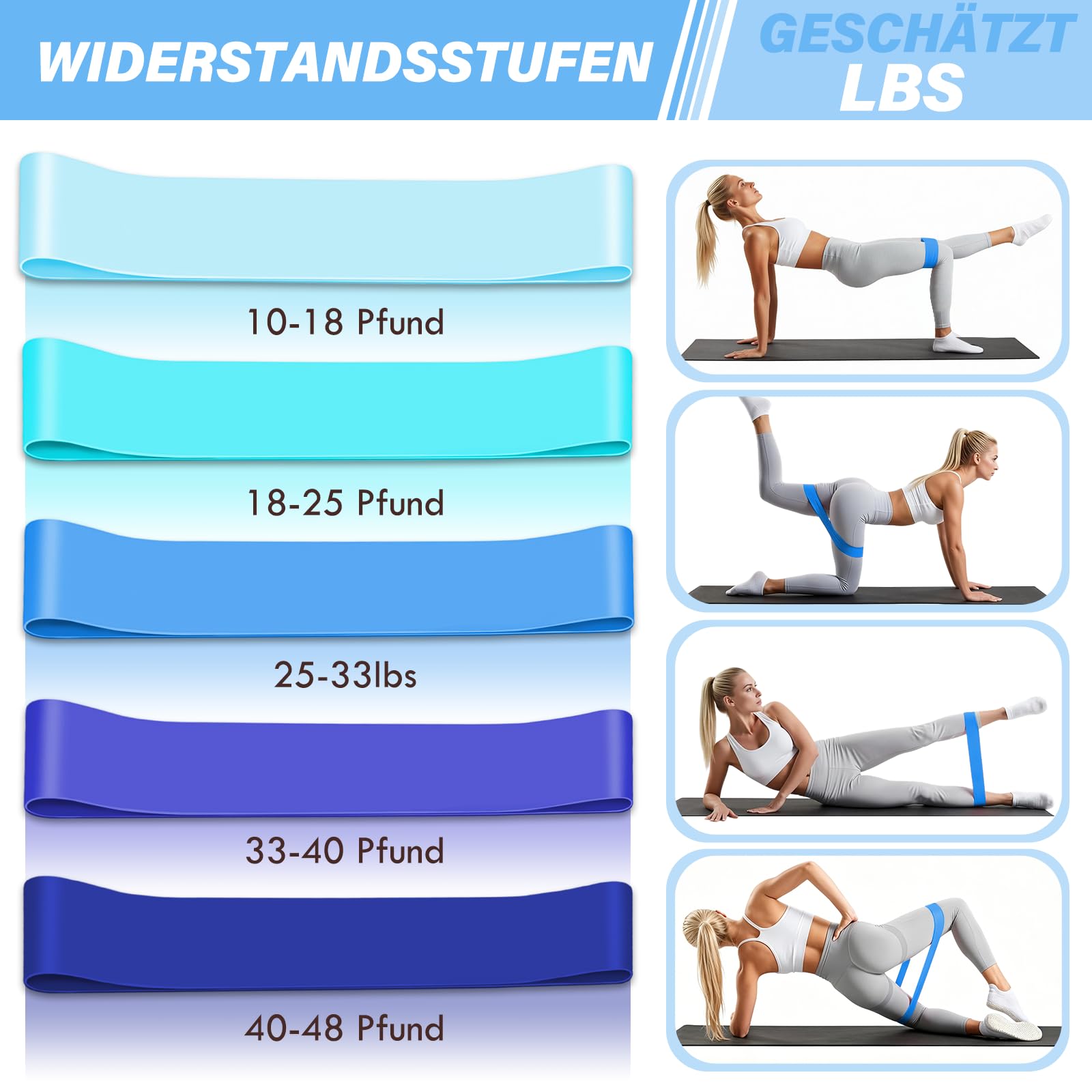 Set Pilates - Set di anelli da pilates da 13 pezzi, con palla da pilates, fasce per fitness, cintura da yoga, calzini da donna, set pilates per casa, attrezzatura sportiva per forza