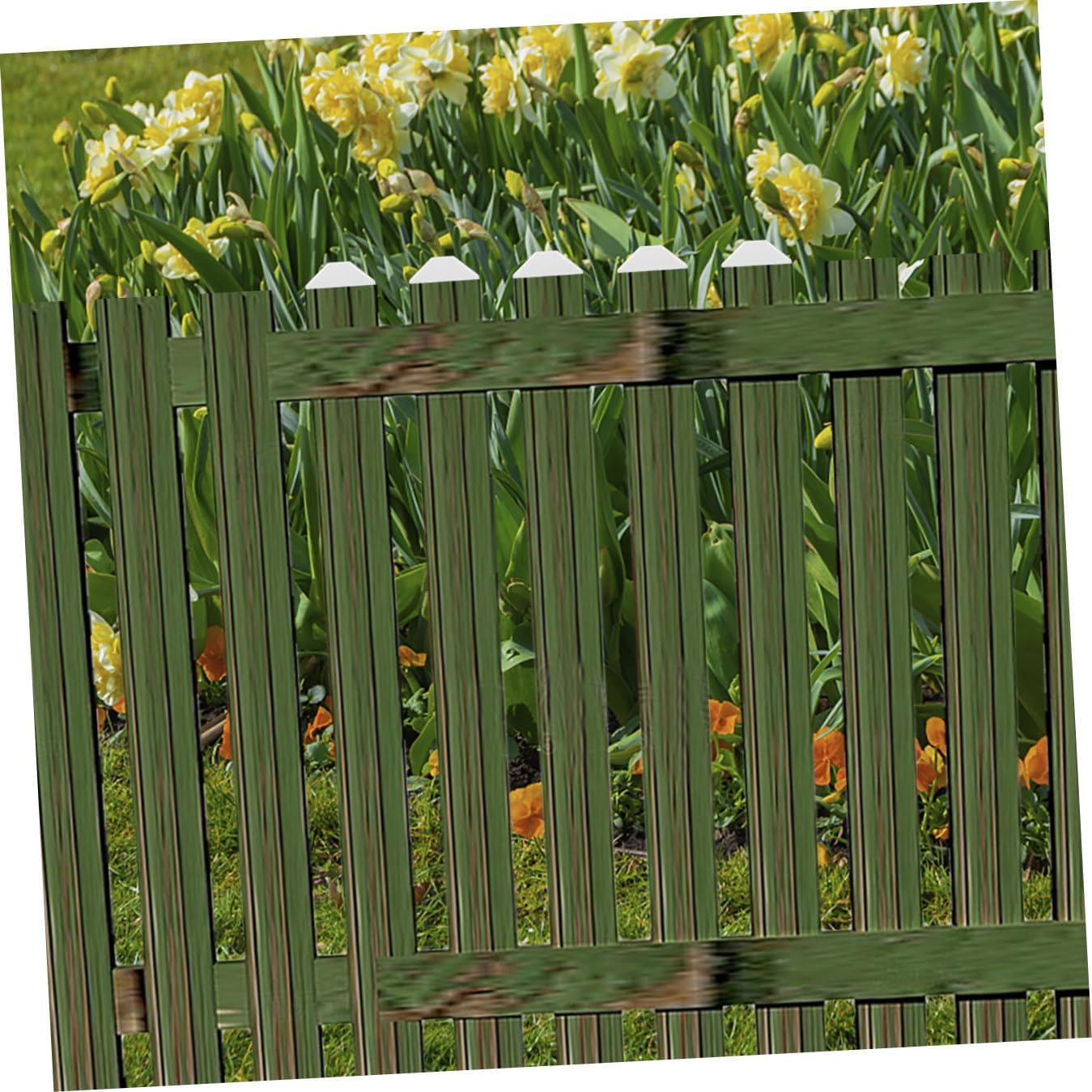 Vaguelly 8pcs PVC Fence Post Caps Flat Fence Replacement Tops Outdoor Guardrail Post Cover for Decking and Fencing Accessories