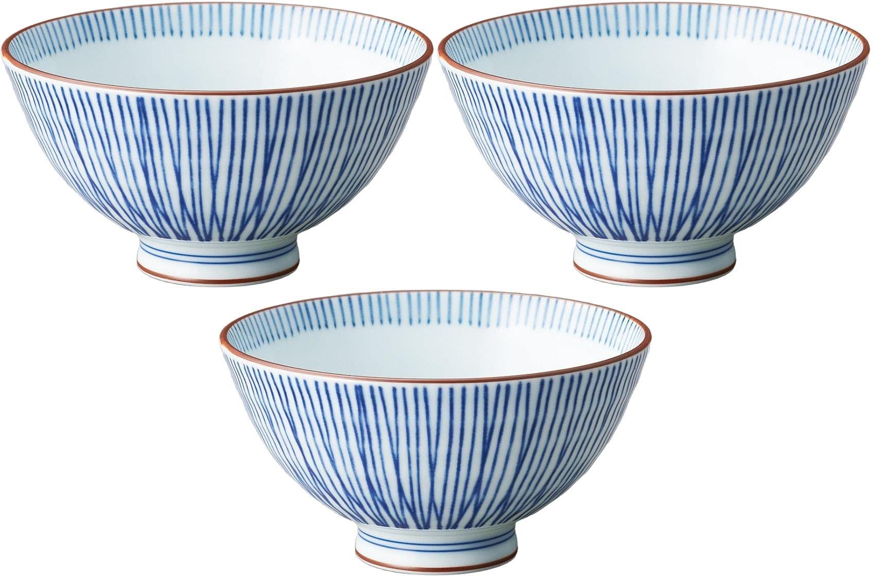 Amazon｜セトモノホンポ(Setomonohonpo) 3個セット 十草梅中平茶碗