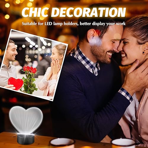 Vista 19 de 6 piezas de lámina acrílica de 0.079 pulgadas (0.079 in) película LED transparente para base de luz LED, pantalla transparente gruesa con película