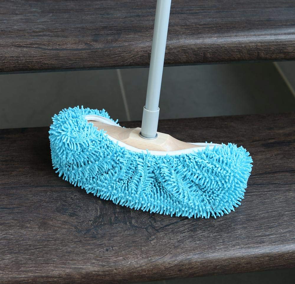 Housse De Balai Réutilisable Microfibre - 25x35 Cm, Pour Nettoyage Humide/sec, Sols Durs, Carrelage, Bois - 8