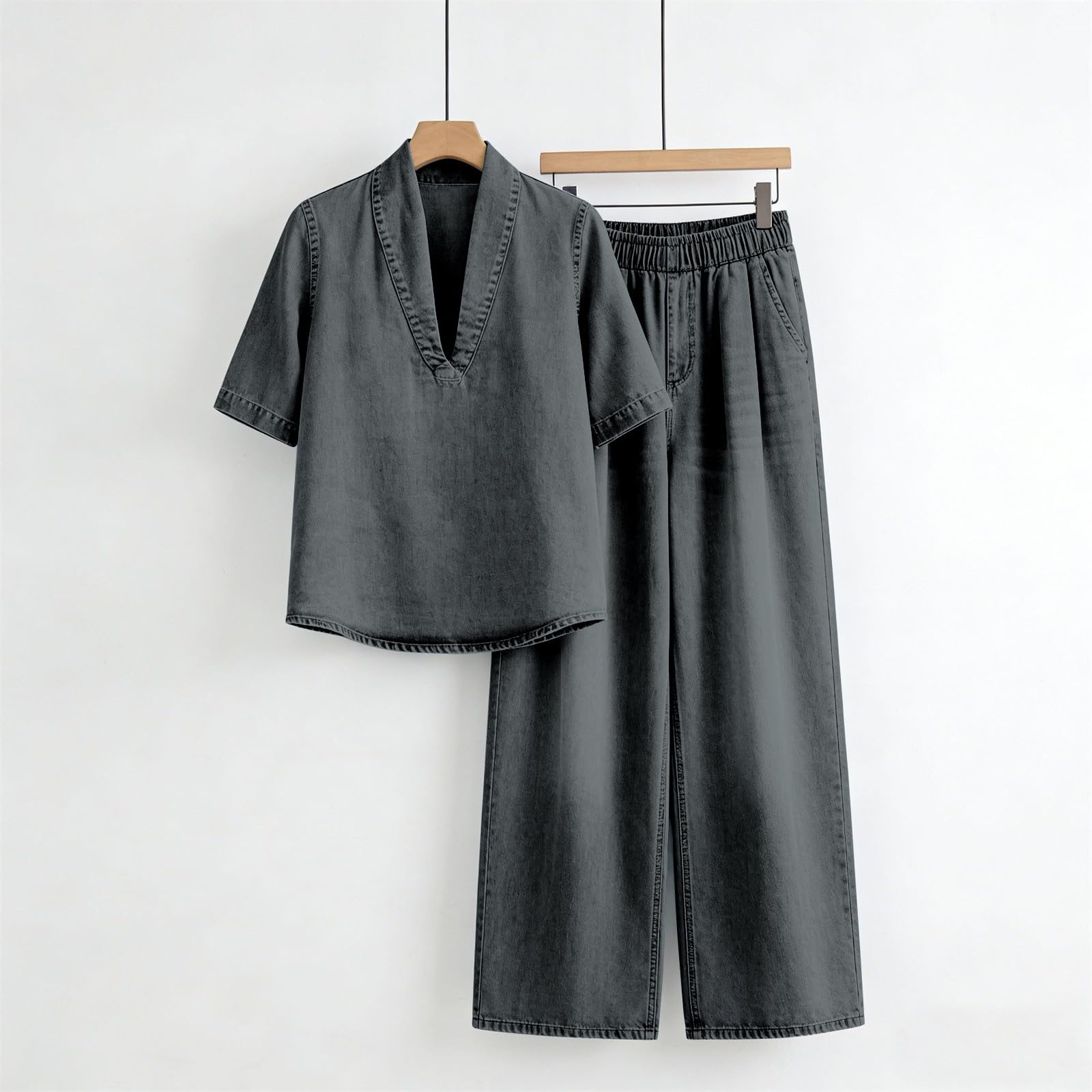 Conjunto Mujer Dos Piezas Elegante Verano Casual Deportivo Chandal Completo Loungewear Holgado Diarios Casa Playa Vacacionesropa Verano mujerSencillo y Atemporal