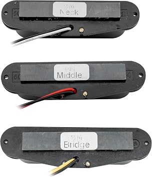 Wilkinson M Series High Output Ceramic ST Single Coil Pickups Set Black