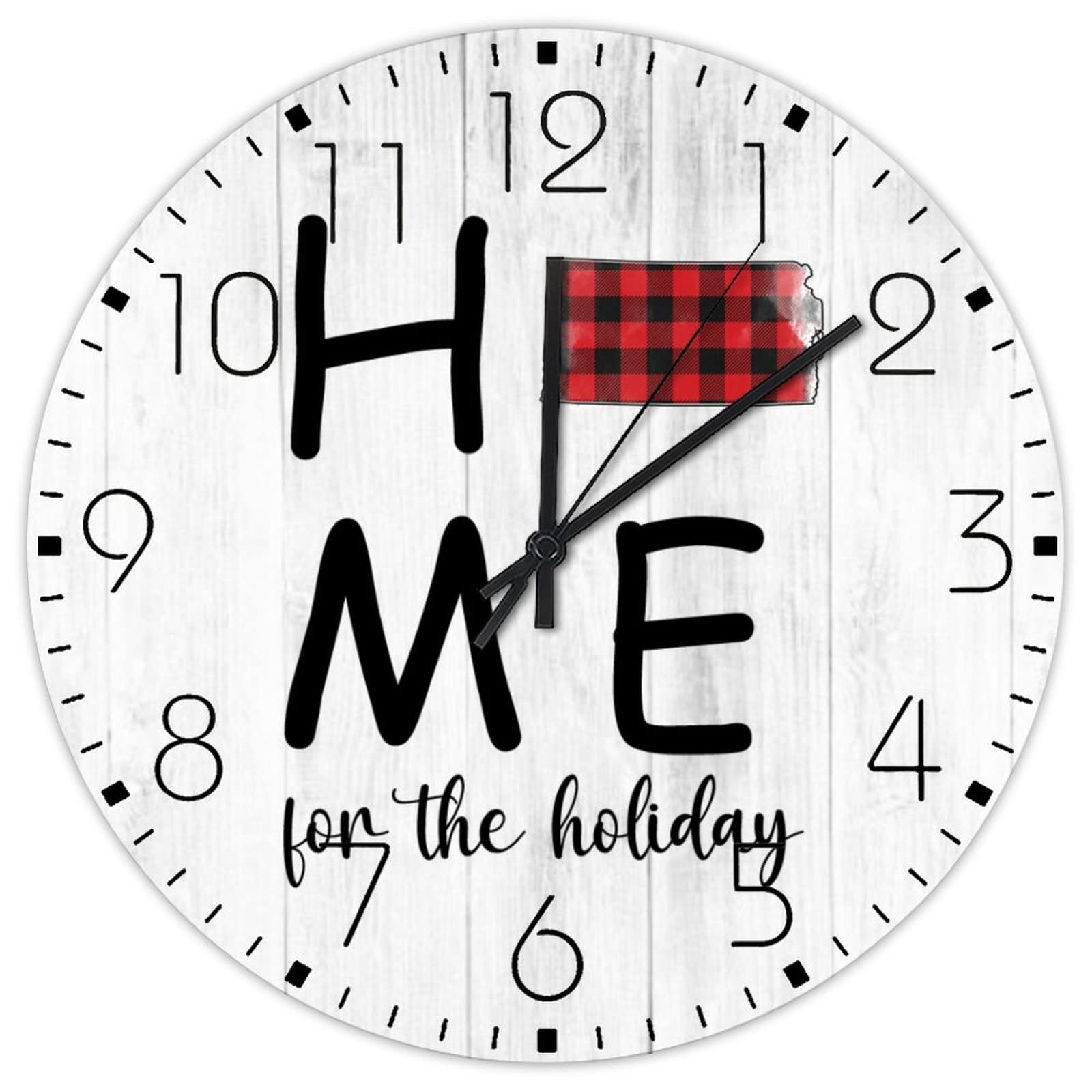Horloge murale en bois silencieuse pour chambre d'enfant sans bruit