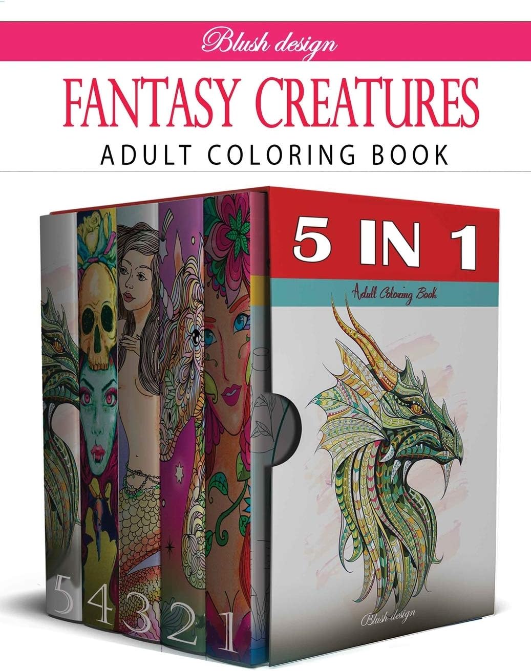 Fantasy Creatures: Adult Coloring Book Collection