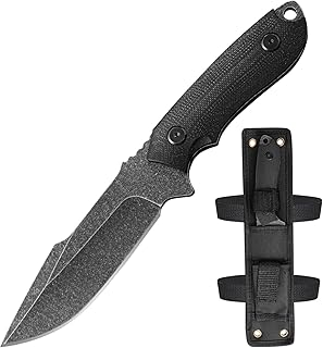 Outdoor high hardness straight blade, fixed blade, with sheath. Suitable for camping cutters and survival knives - Generic