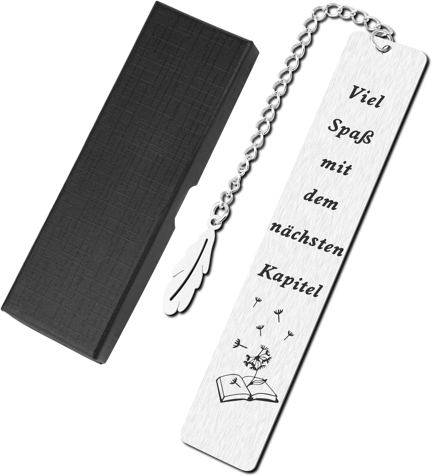 Stilvolles Edelstahl-Lesezeichen Mit Gravur | Perfektes Geschenk Für Bücherwürmer & Leseliebhaber