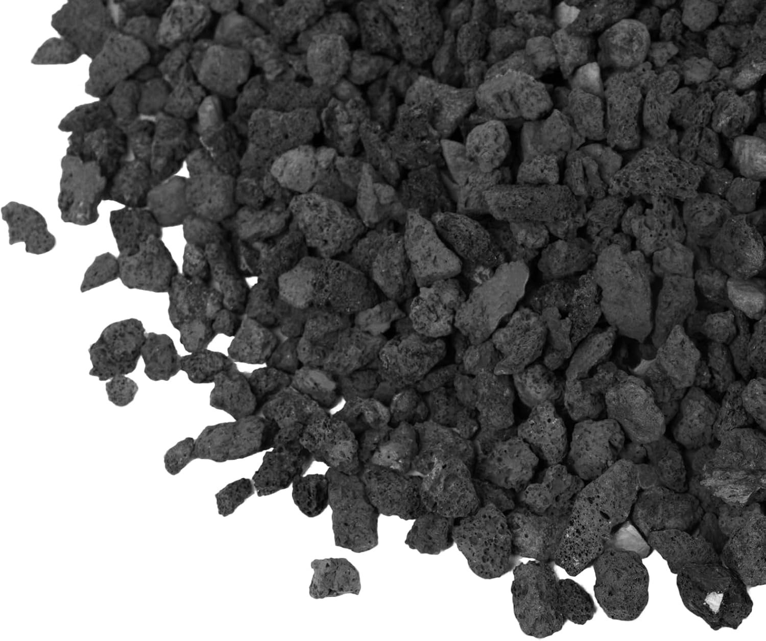 GASPRO 0.2-0.5 Inch Small Lava Rocks, 10LB, Ideal for Outdoor Fire Pits & Indoor Fireplaces, Propane & Natural Gas Use, Garden & Landscape Decor, Potted Plant Growing & Drainage