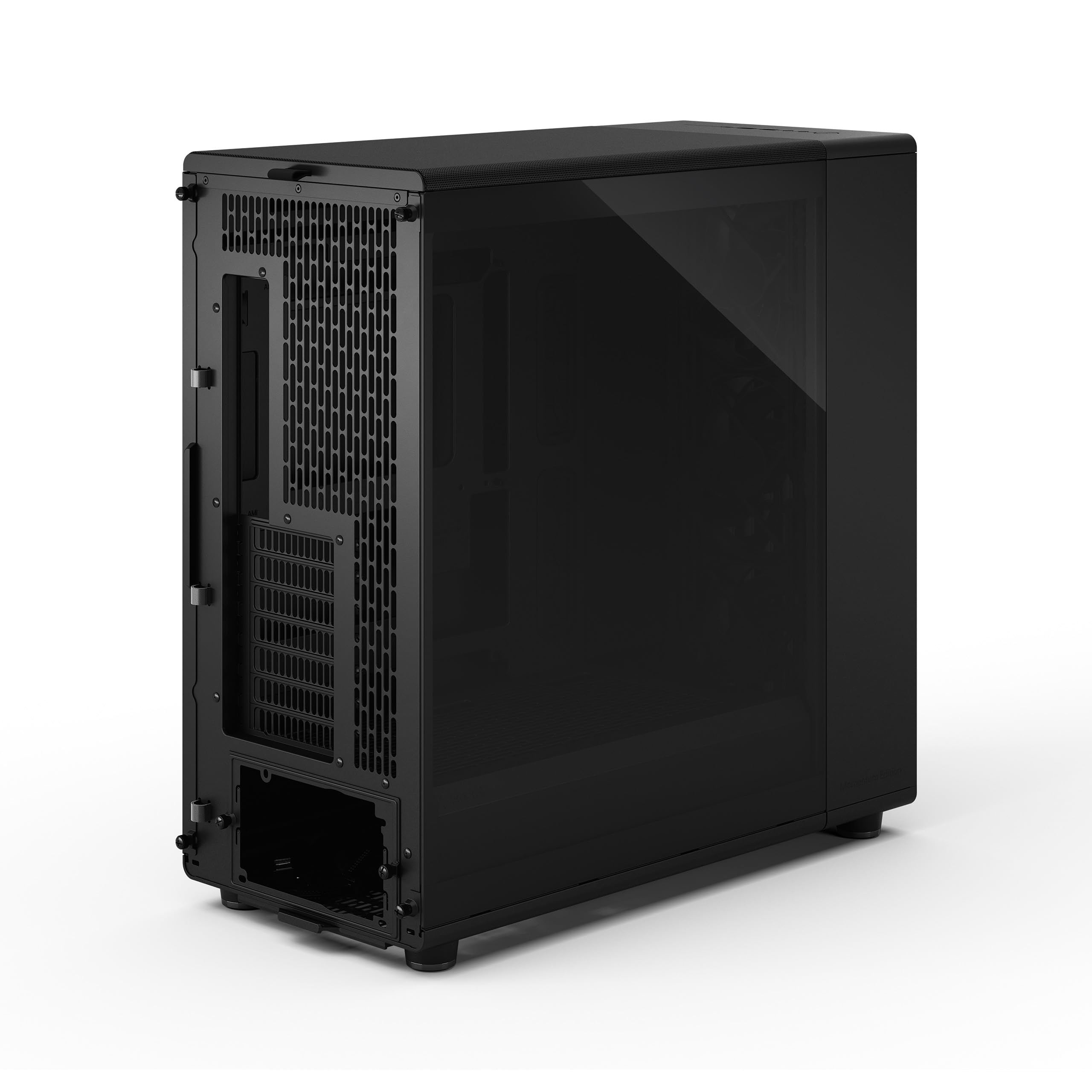 Fractal Design North XL Momentum Black - Glass Side Panel - Genuine Blackened Oak Wood Front - High Airflow PC Gaming Case - Three powerful 140mm Momentum Fans Included - ATX/E-ATX Support