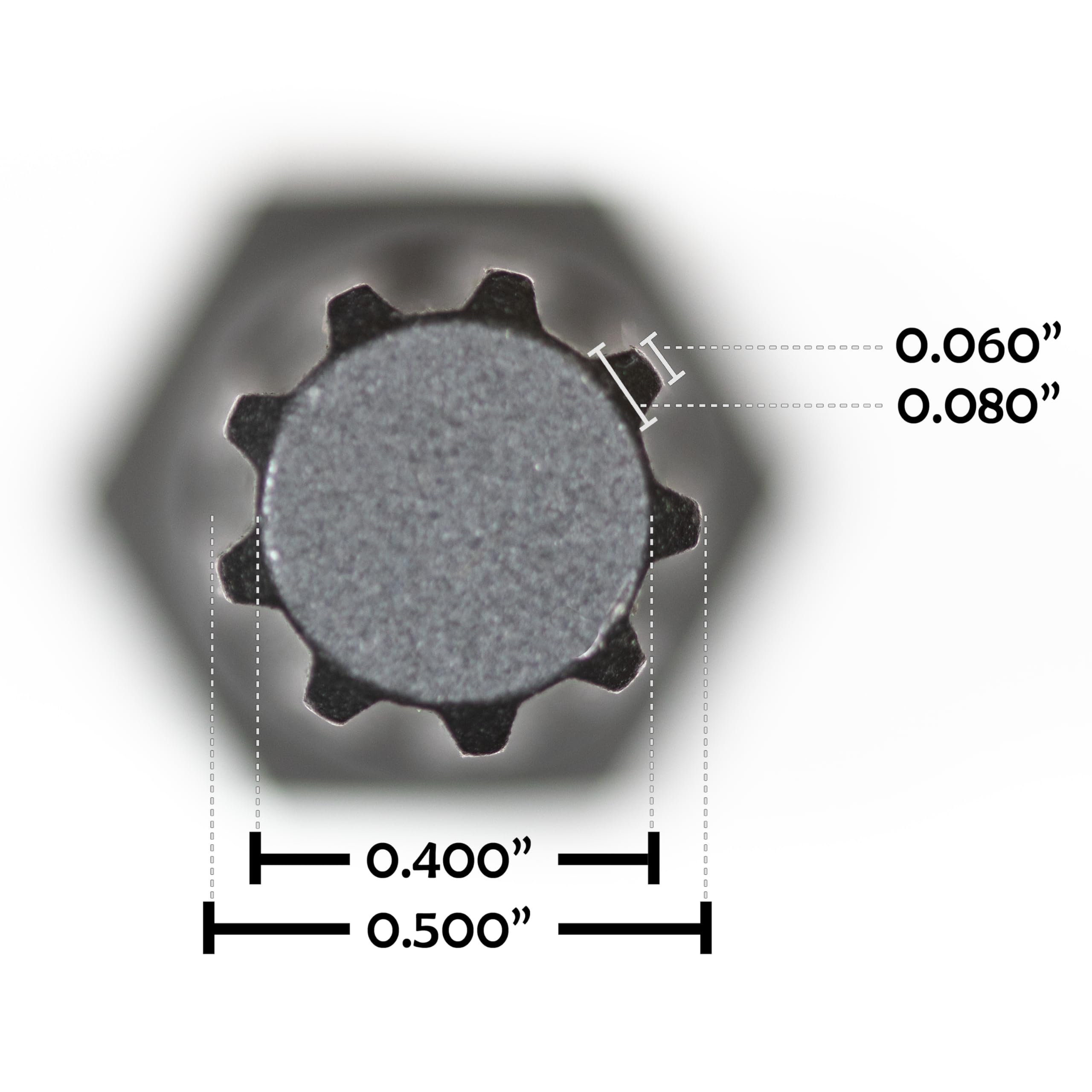 K.N.T　GARO STEELMAN PRO 78552 Lug (9-Point Star, 1/2