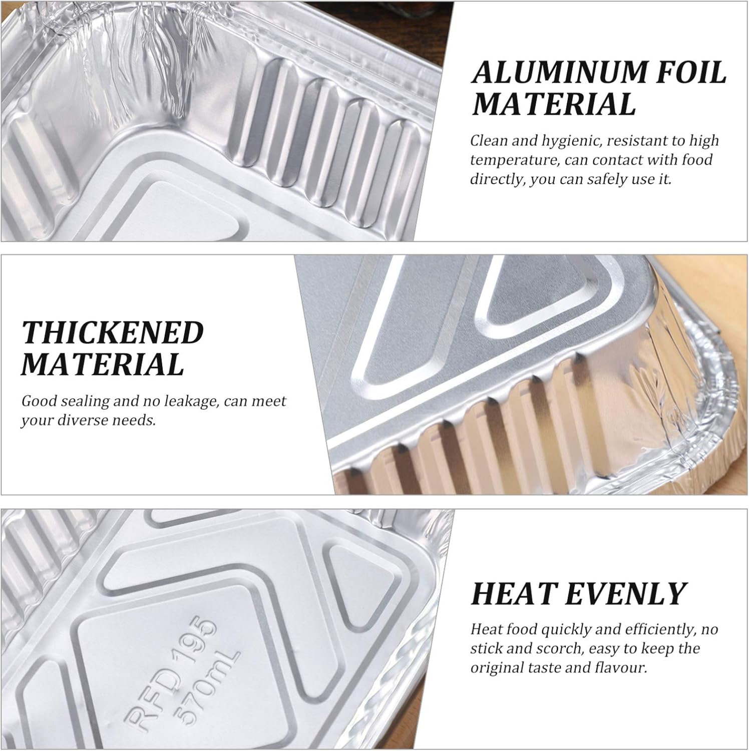 generic 30pcs Disposable Drip Pans Grill Aluminum Pans Griddle Pan Liners Portable BBQ Tray Grill Grease Tray Food Container for Takeaway Cooking Picnic 570ml : Patio, Lawn & Garden