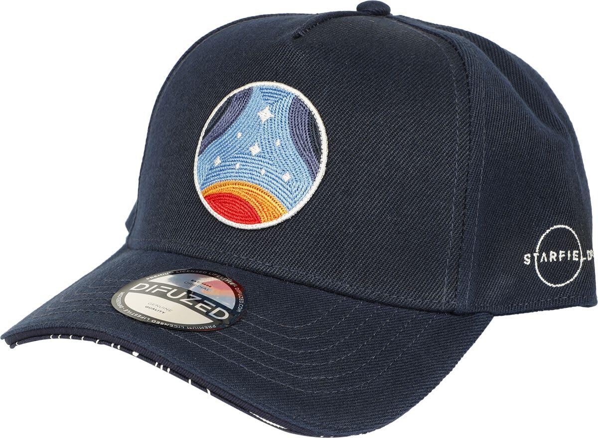 OFFICIAL STARFIELD LOGO EMBROIDERY BLUE STRAPBACK BASEBALL CAP