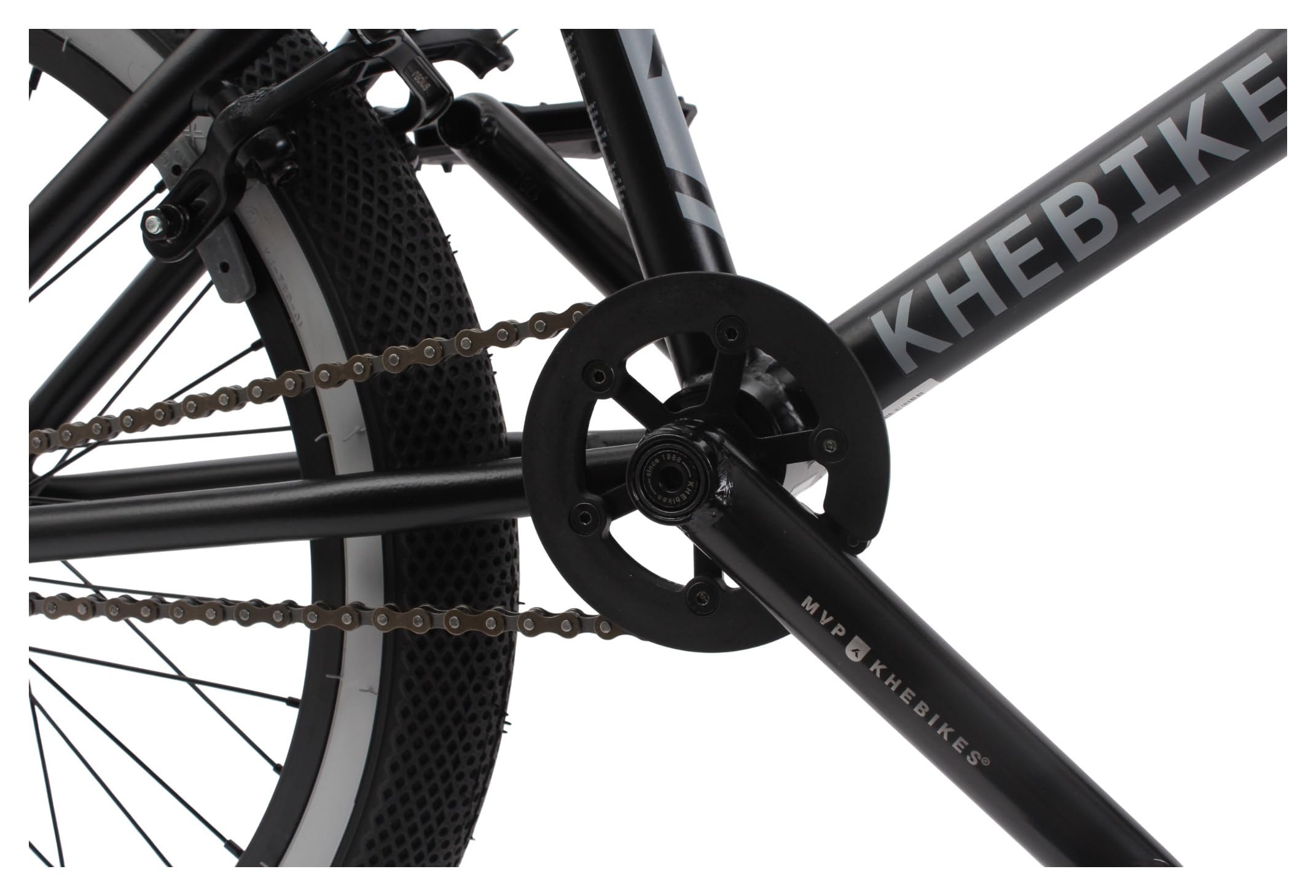 KHEbikes KHE Derrick Vélo BMX 20", léger, 11,1 kg, BMX Freestyle pour débutants et confirmés, tube supérieur de 20,6", 2025, noir mat
