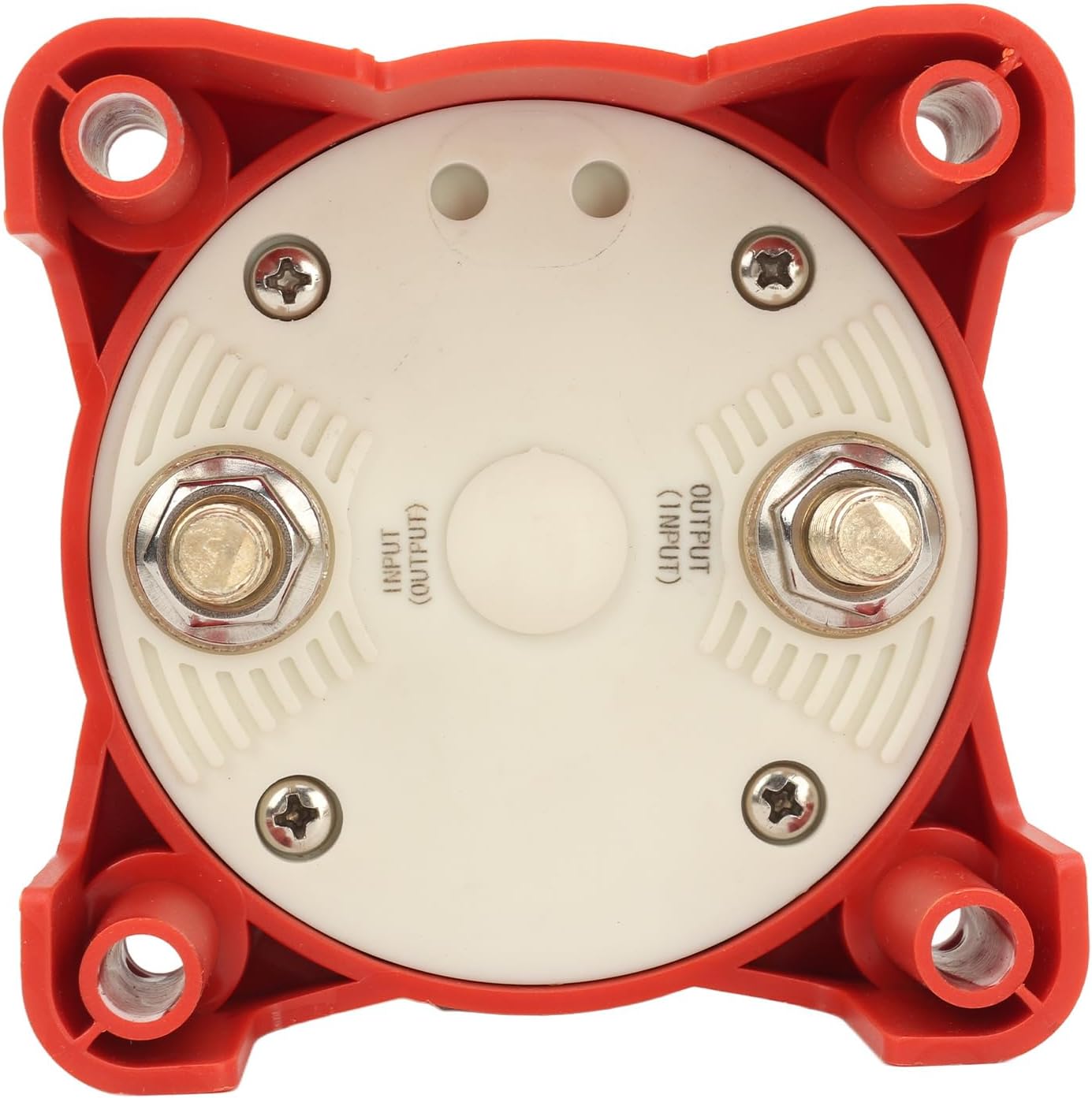 Marine Battery Disconnect Switch 350A 48V 2 Gear Stud Red Strong Safety for RV Marine Automotive Battery (9003E)