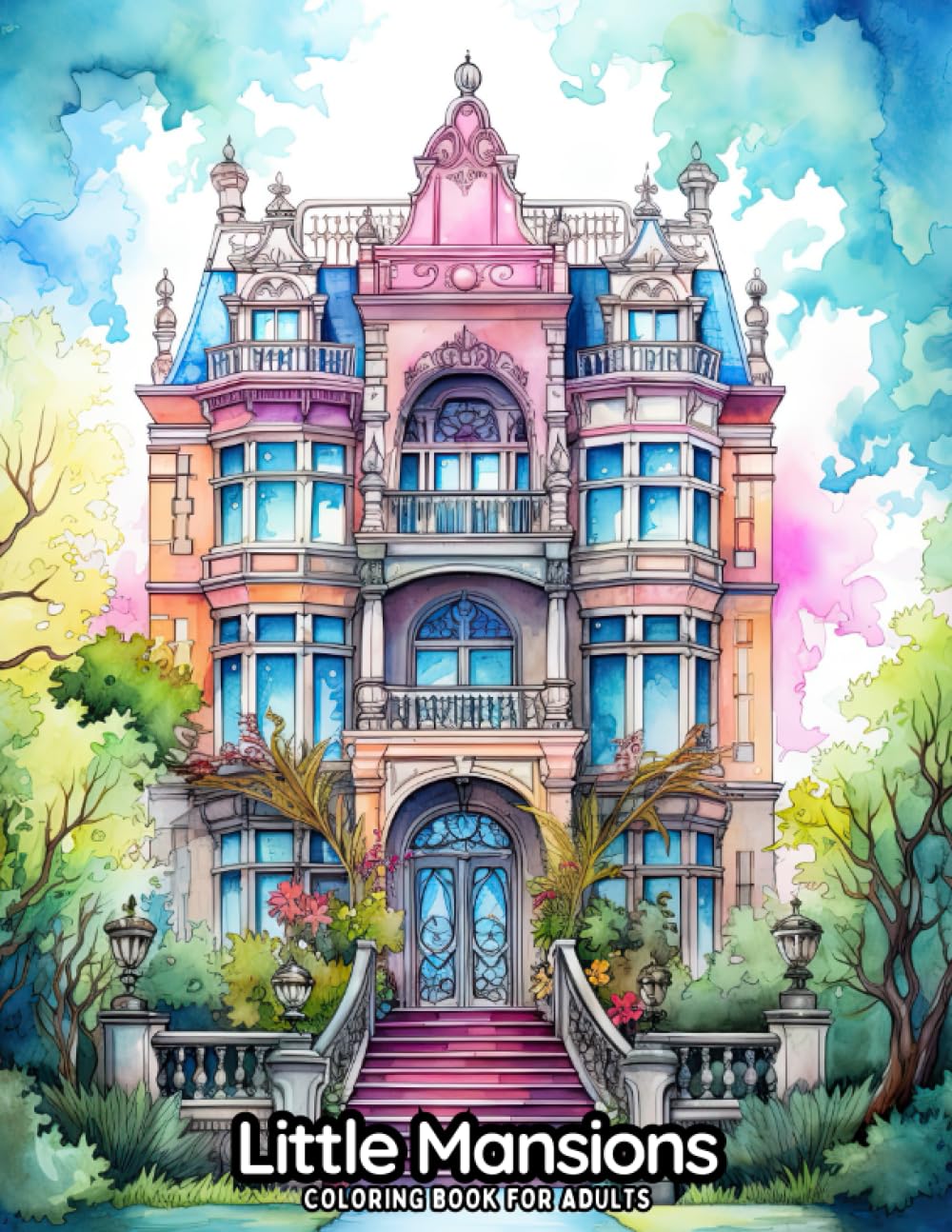 Little Mansions: Coloring Book for Adults (Vibrant Village)