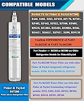 Vista 2 de 847200 Filtro de agua de repuesto para Fisher & Paykel 847200, compatible con refrigerador Fisher & Paykel número de modelo E522 E422 E402