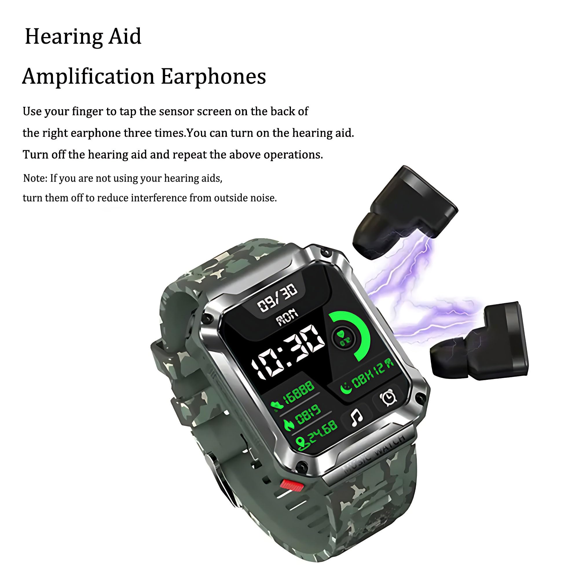 Bluetooth Smartwatch T93 Green 1.96 Pollici - Dettaglio