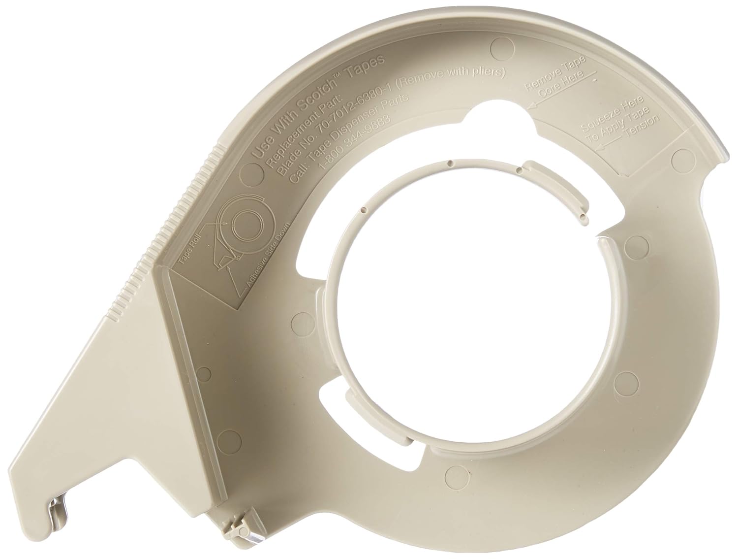 Scotch Brand Filament Tape Hand Dispenser H12, PN6953, 1 in, Gray