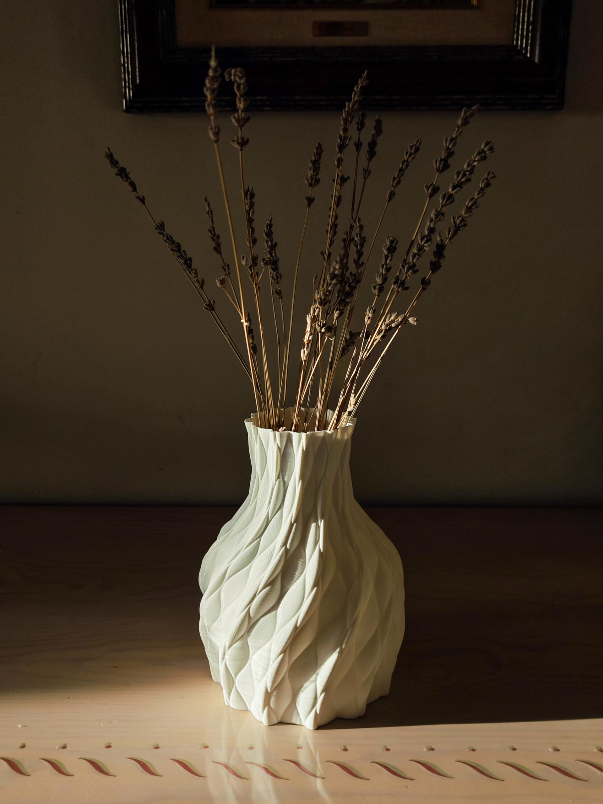 The Conch Vase by FastenFab, Decorative Art Piece, Polymer, Matte White,19 cm Height, Shell-Inspired, Modern, Sculptural Design, Wave Texture, Coastal Theme-picture-13