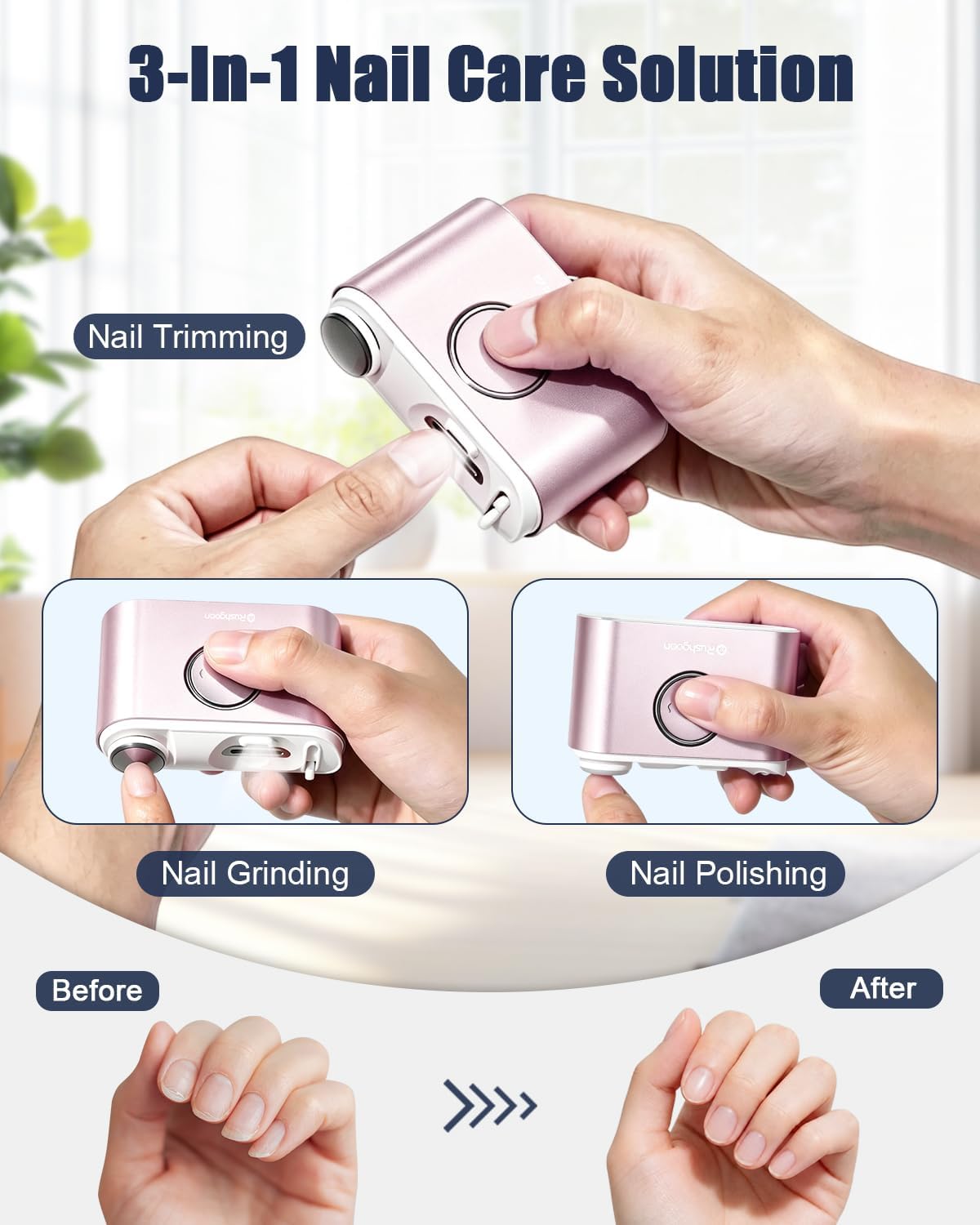 Electric Nail Clipper, Trimmer & Polisher for Seniors & Kids image 3