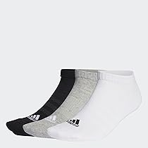 adidas Unisex – Adulto Cushioned Low-Cut Socks 3 Pairs, Medium Grey Heather ,  White ,  Black, 13-14.5