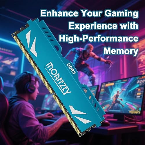 Miniatura 3 de Memoria RAM DDR3 de 16 GB (2 x 8 GB) 1600 MHz PC3-12800 CL11 para computadora de escritorio, 240 pines 1.5V 2Rx8 de doble rango sin ECC sin búfer