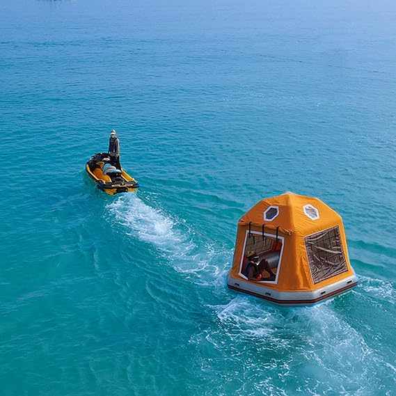 Outdoor Camping Inflatable Tent Easy Setup Blow Up Tents Fishing Raft Boat Pool Lounge Float