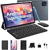 Tablet 2025 Android 16 Tablet with Gemini AI 2.0, 11 Inch FHD Display, 24GB RAM 128GB ROM 2TB TF, T615 CPU, 13MP AI Camera, 8000mAh, 5GWIFI, Widevine L1, 2 in 1 Tablets with Keyboard Mouse Stylus