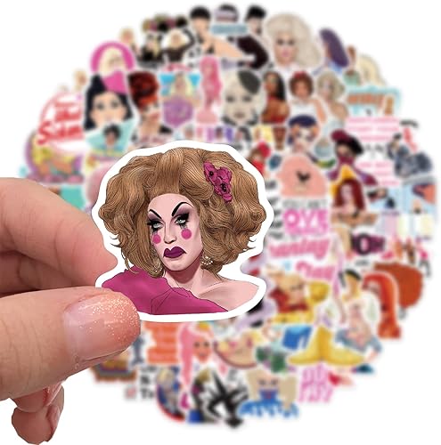Miniatura 7 de RuPauls - 100 calcomanías de moda para botella de agua para adolescentes y adultos, calcomanías de TV de moda para laptop, equipaje, teléfono,