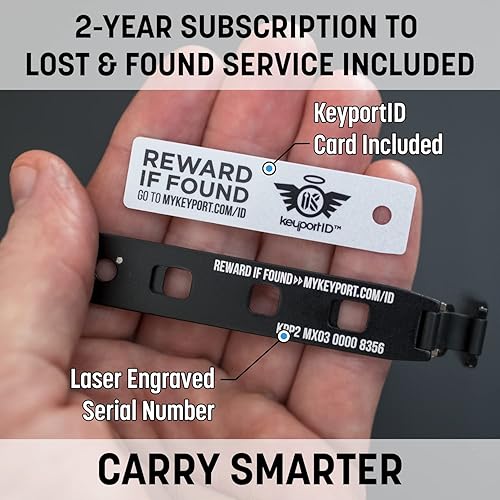 Miniatura 4 de Keyport Pivot 2.0 - Llavero organizador de llaves de alta calidad con llavero para llavero de automóvil  Llavero inteligente para hombres  Moderno