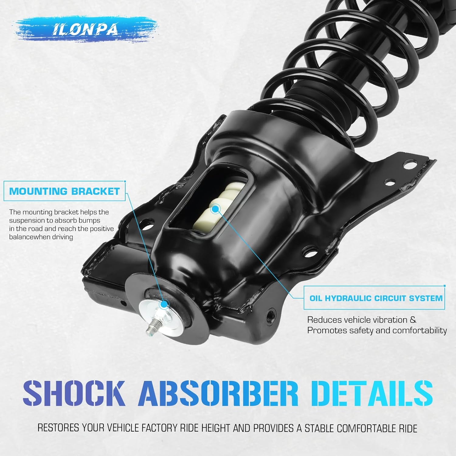 15071 15072 Rear Struts Shock Absorbers w/Coil Spring for Hyundai Sonata 2000-2005/ for Hyundai XG350 2002-2005/ for Kia Magentis 2001-2006/ for Kia Optima 2001-2005, Shock Assemblies 01 03 04