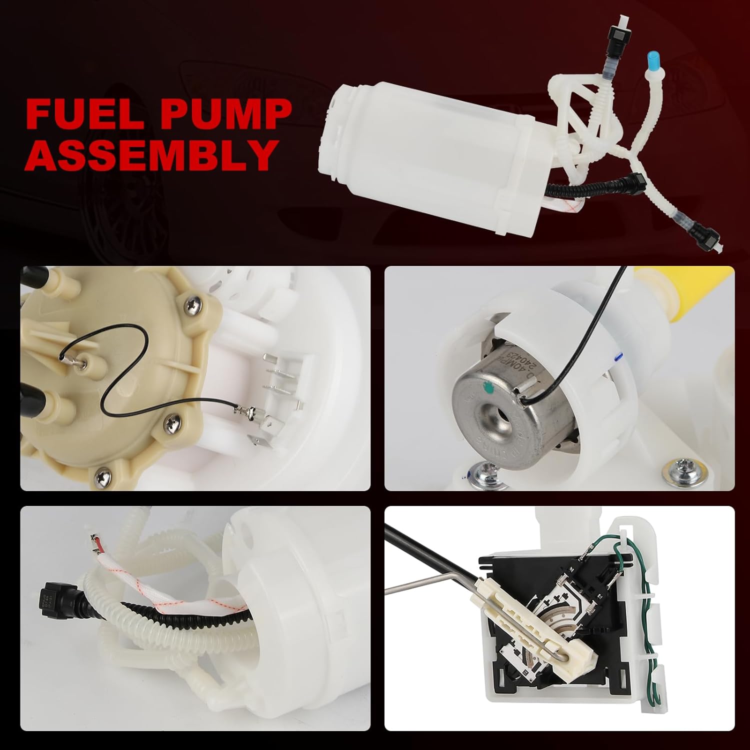 6PCS Electric Fuel Pump Module Assembly Compatible with Volkswagen Touareg 2004 2005 2006 3.2L 4.2L,Replace#7L6919087F 7L6919087G 7L0919679A 7L0919679 7L0919673F 7L0919673D