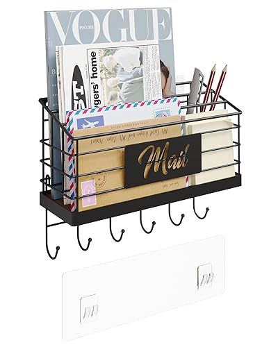Mail Organizer Wall Mounted, Mail Sorter for Desk, Desktop Mail