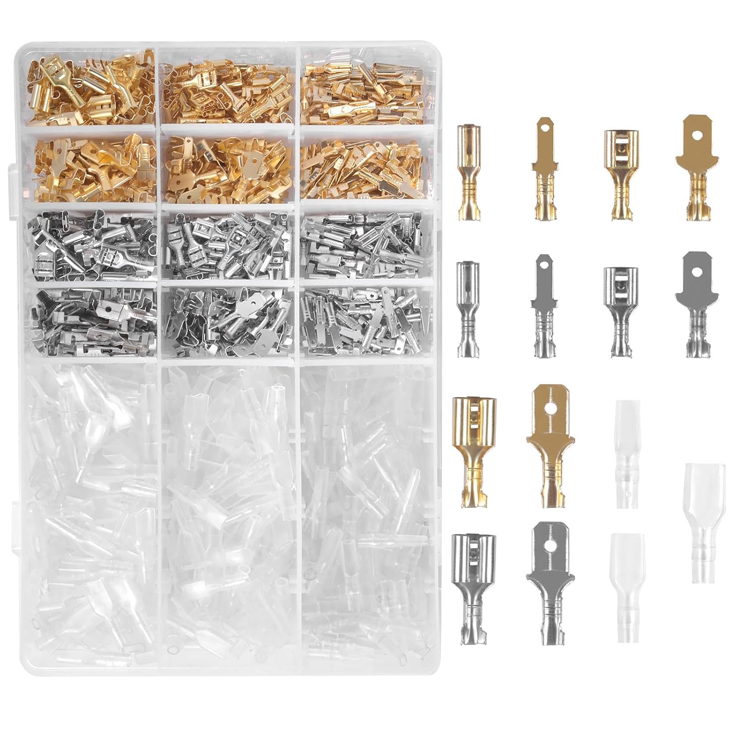 WMYCONGCONG Servostecker Set – 900 Stück, Für Futaba Style Servos, 2,54 Mm Abstand, Mit Crimpstiften