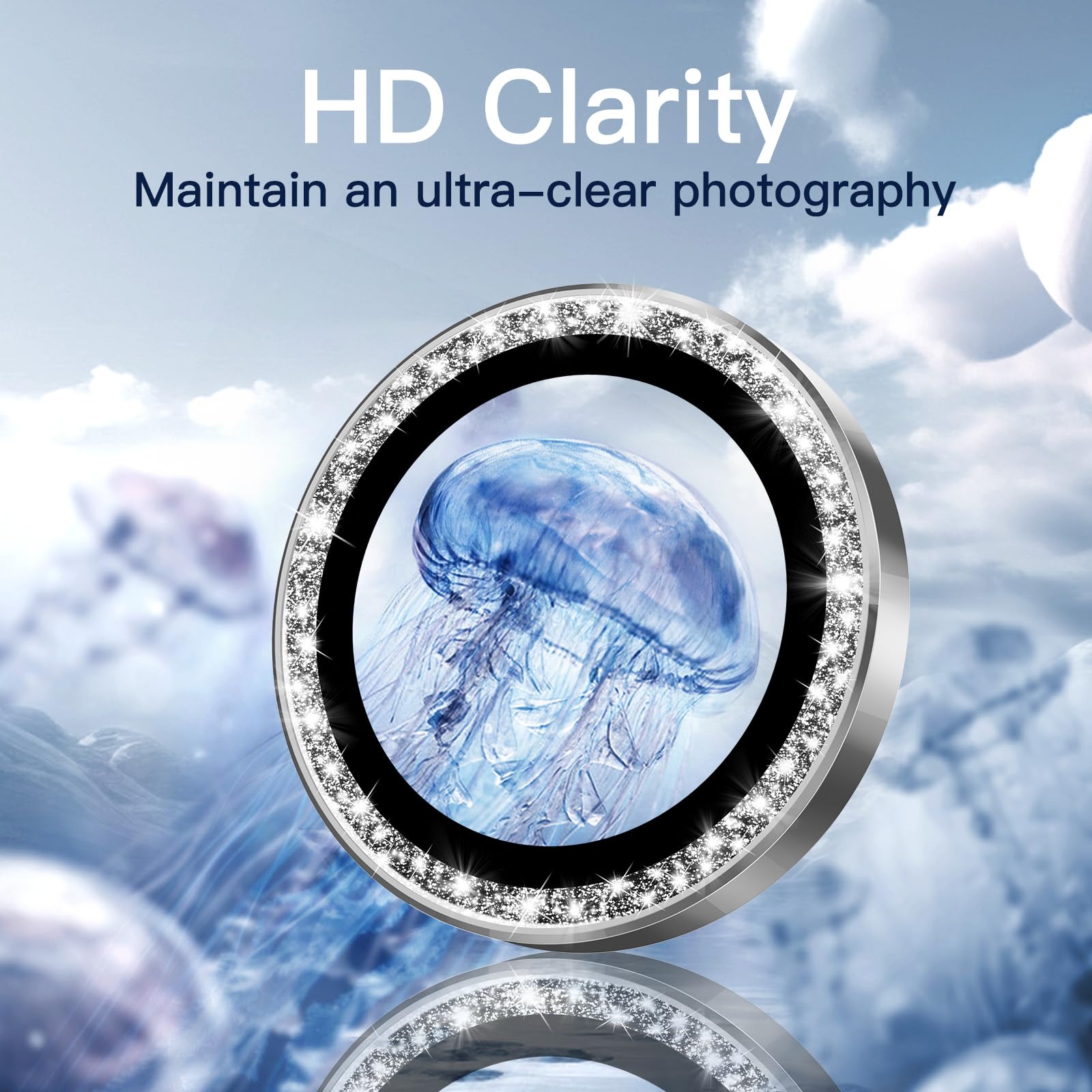 JETech Protection Objectif Caméra Pour Samsung Galaxy S24 Ultra, Couvercle D'Anneau Individuel