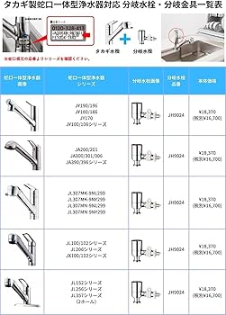 タカギ　takagi 分岐水栓　JH9023 (STKC6) Amazon | タカギ(takagi) みず工房 食器洗い接続用 分岐水栓