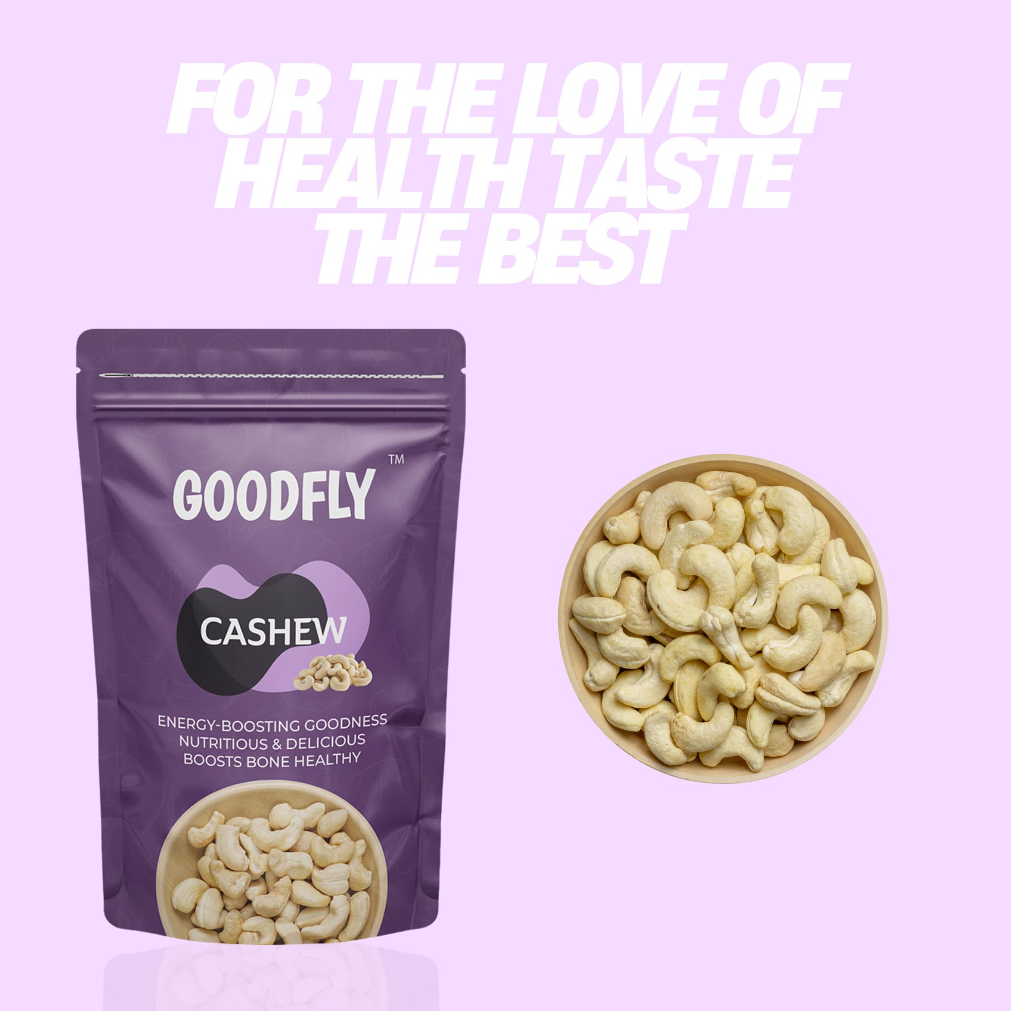 DELIGHT JUNCTION All Natural High Protein Delicious & Tasty 250 gm Cashews for Baking Smoothies & Nutritious Meals Design-3 2