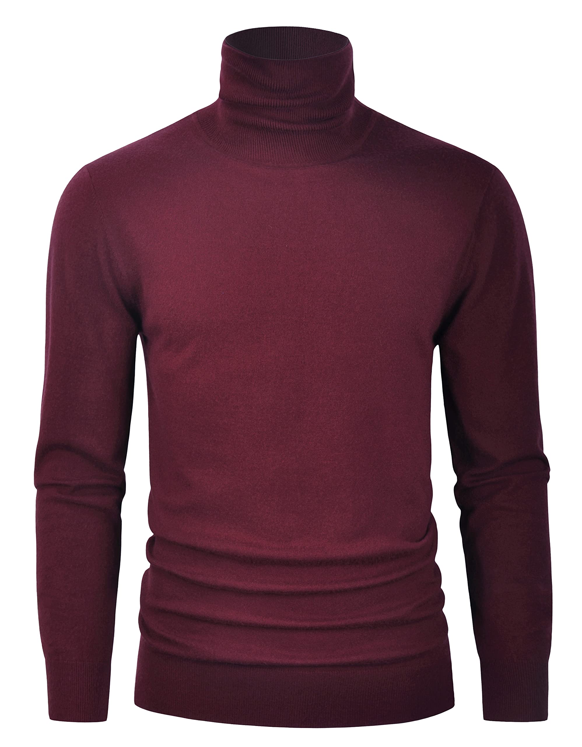 Derminpro Men's Slim Fit Soft Knitted Thermal Turtleneck Pullover Sweater
