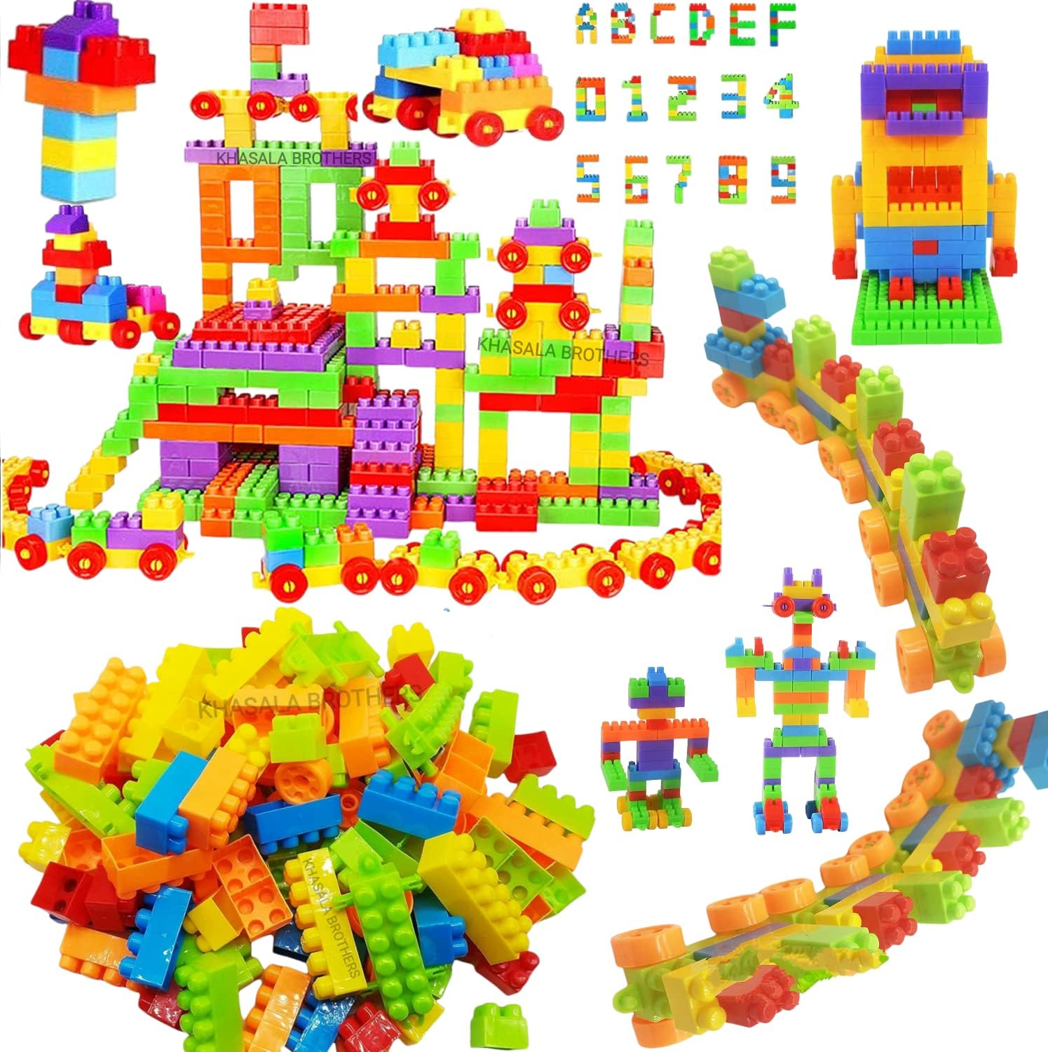 Khasala Brothers® Education Building Blocks for Kid, Play Fun and Learning Blocks for Kids Games for Children (Multicolor) (200+ Block Set) (B0D2DS1L84) Amazon Price History, Amazon Price Tracker