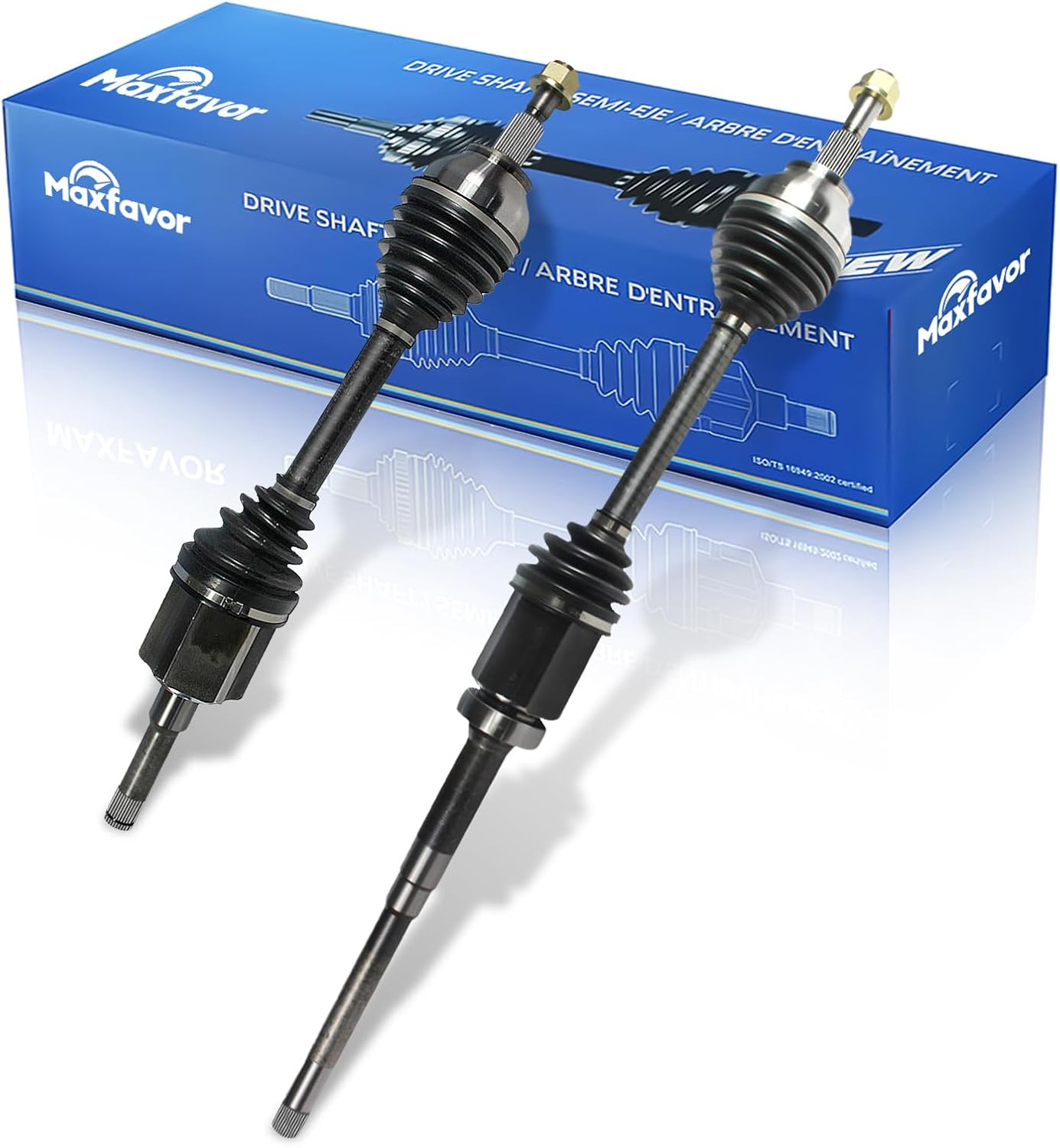 Maxfavor Front CV Axle Kit for 2013–2019 Ford Escape AWD (Front Left & Right)